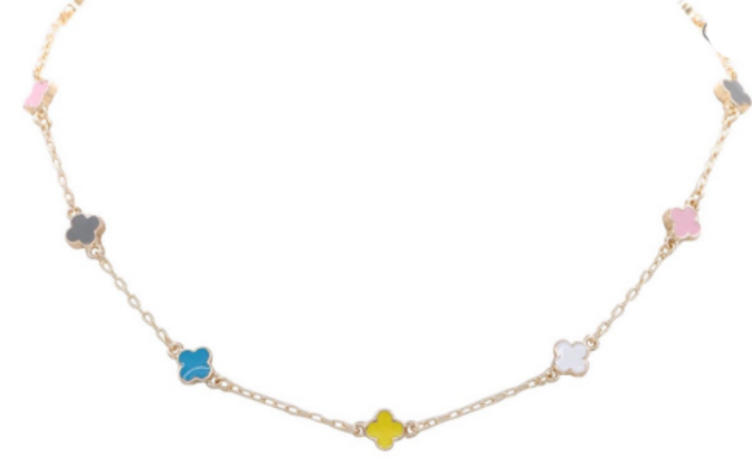 Color Clover Necklace