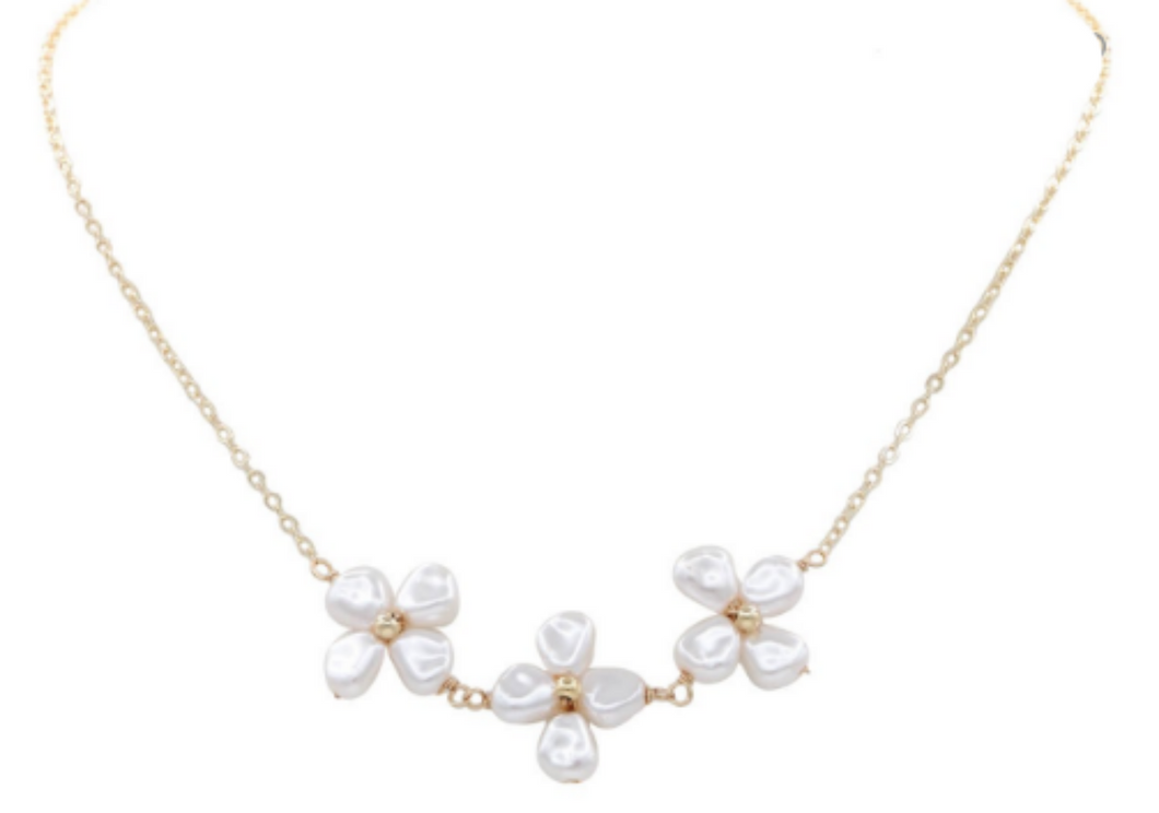 Pearl Flower Necklace