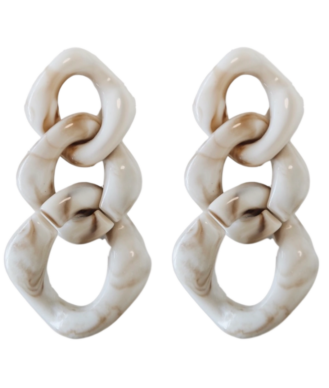St. Armands Cream Lucite Earrings