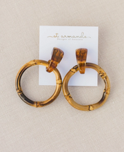 Load image into Gallery viewer, St. Armands Dark Bamboo Earrings