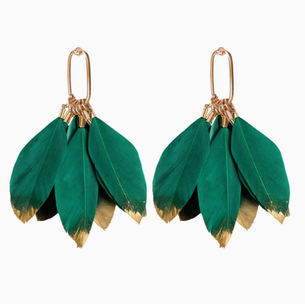 St. Armands Emerald Dip Earrings