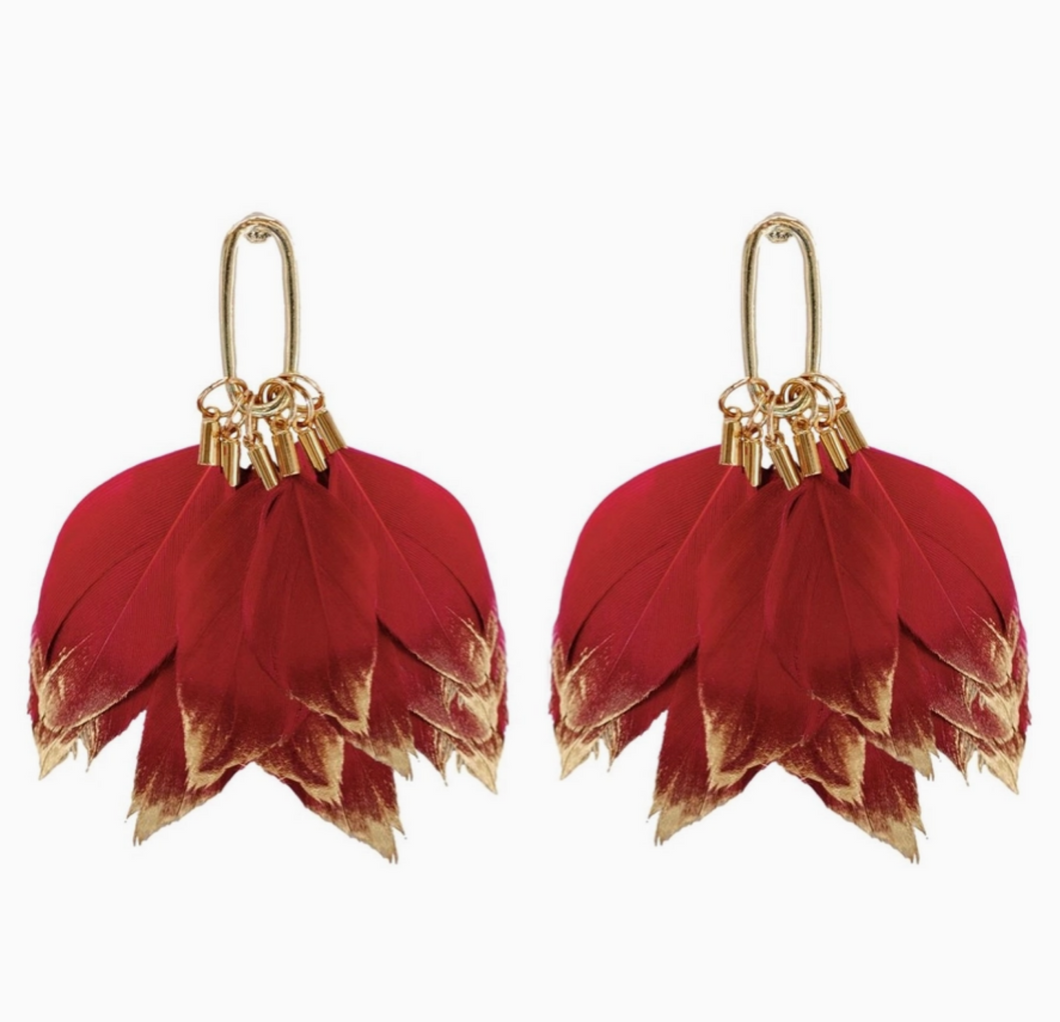 St. Armands Garnet Dip Earrings