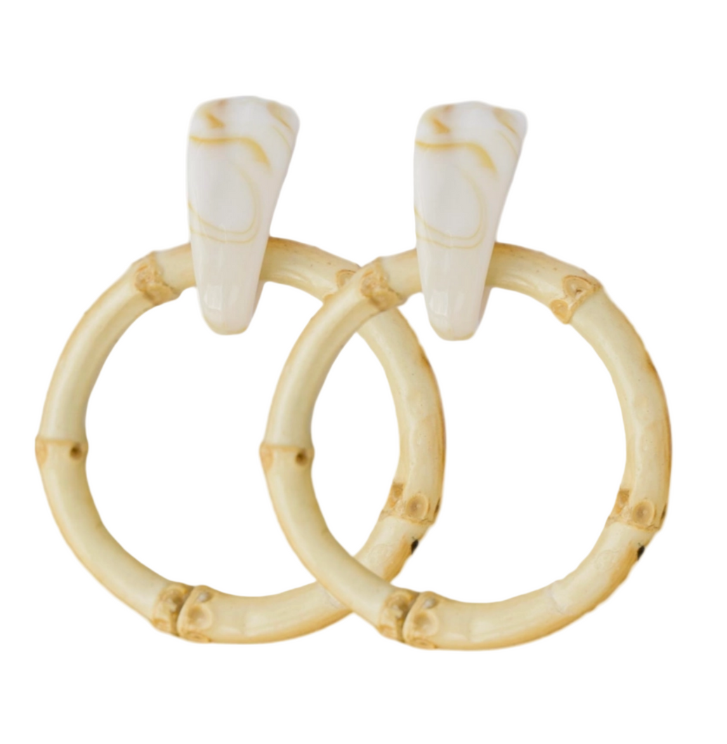 St. Armands Light Bamboo Earrings
