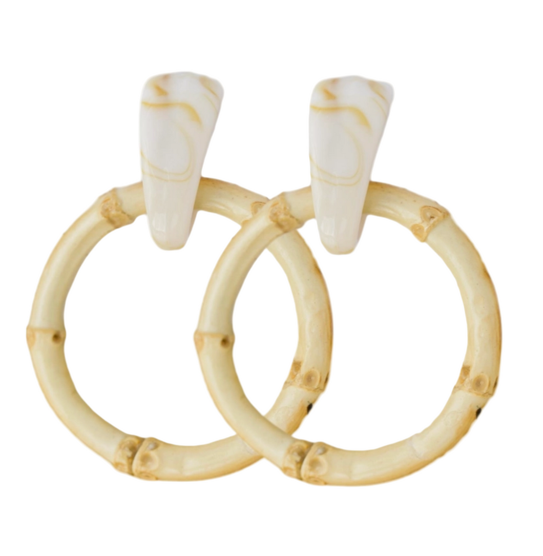 St. Armands Light Bamboo Earrings