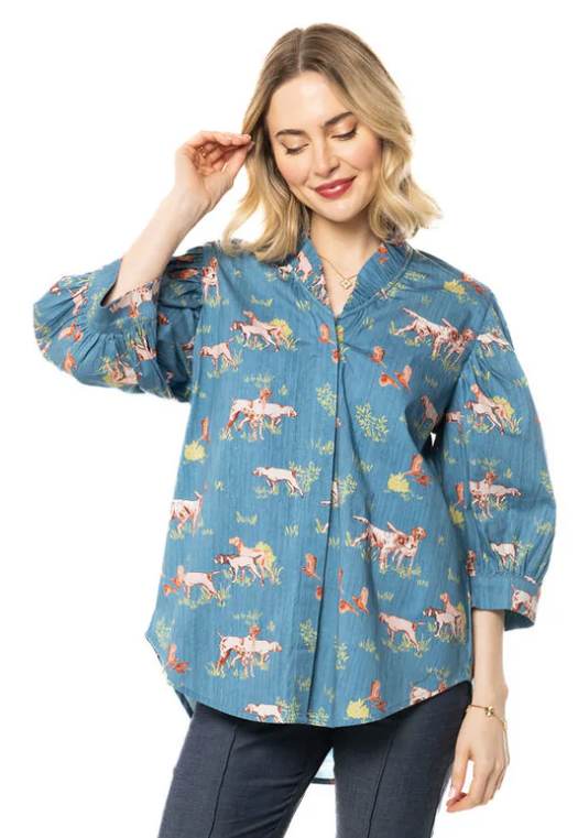 Laura Blue Blouse by Holly Shae