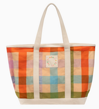 Load image into Gallery viewer, Rainbow Plaid Tote by Sunshine Tienda