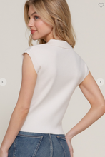 Load image into Gallery viewer, Polo Club Top: Ivory