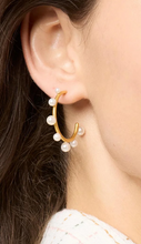 Load image into Gallery viewer, JV Hydra Pearl Hoops: Medium