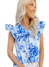 Load image into Gallery viewer, Blue Beauty Top by Meet Me In Santorini