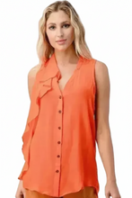 Load image into Gallery viewer, Orange Ripple Top