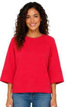 Load image into Gallery viewer, Relaxed Luxe Top: Red