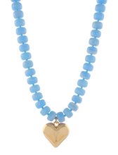Load image into Gallery viewer, Blue Heart Necklace