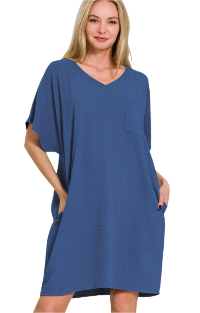 Just My Type Dress: Navy