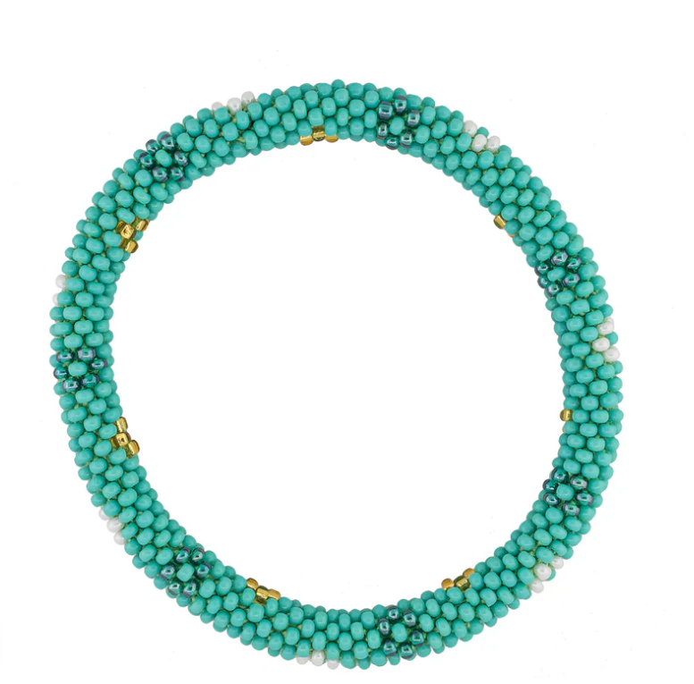 Roll On Bracelet: Aquamarine