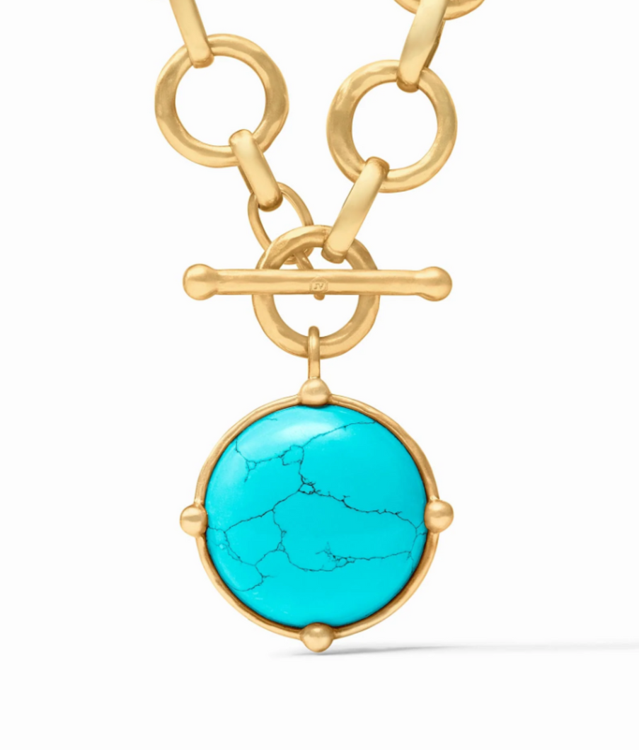 JV Honeybee Statement Necklace: Turquoise