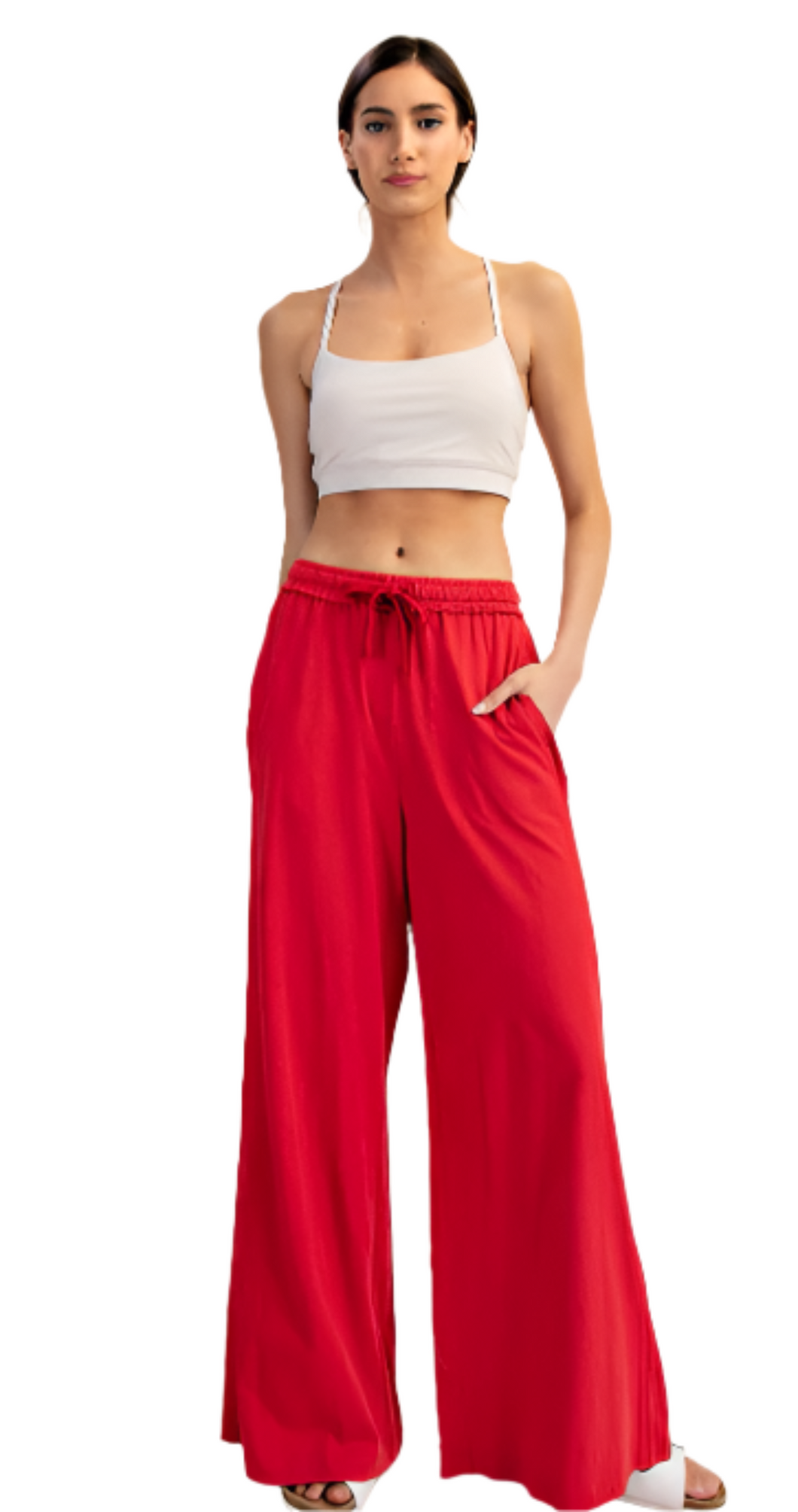 Travel Mode Pants: Red