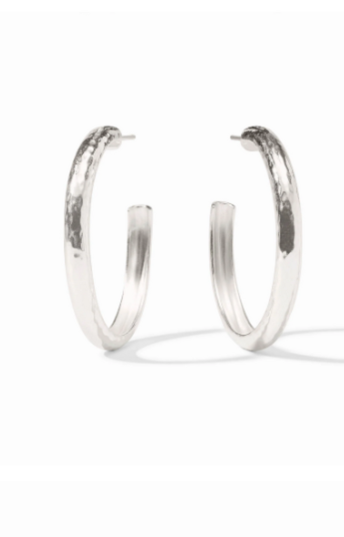 JV Silver Havana Hoop: Large
