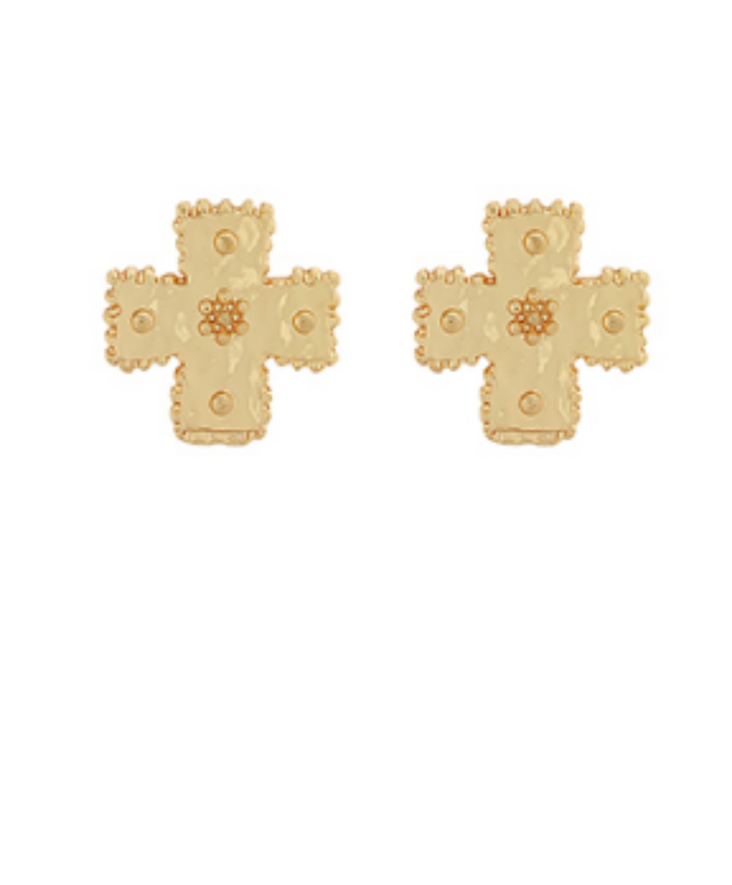 Decorative Cross Studs