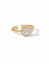 Load image into Gallery viewer, JV Pave Stacking Ring: Pearl