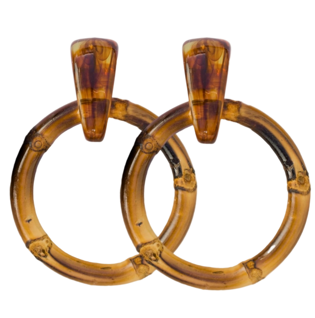 St. Armands Dark Bamboo Earrings