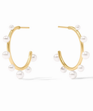 Load image into Gallery viewer, JV Hydra Pearl Hoops: Medium