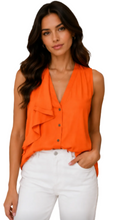 Load image into Gallery viewer, Orange Ripple Top
