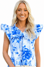 Load image into Gallery viewer, Blue Beauty Top by Meet Me In Santorini