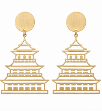 Load image into Gallery viewer, Pagoda Earrings