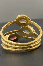 Load image into Gallery viewer, Jewel 18K Plt Ring: 7
