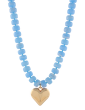 Load image into Gallery viewer, Blue Heart Necklace