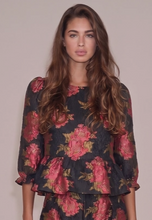 Load image into Gallery viewer, Blossom Noir Blouse by Meet Me In Santorini