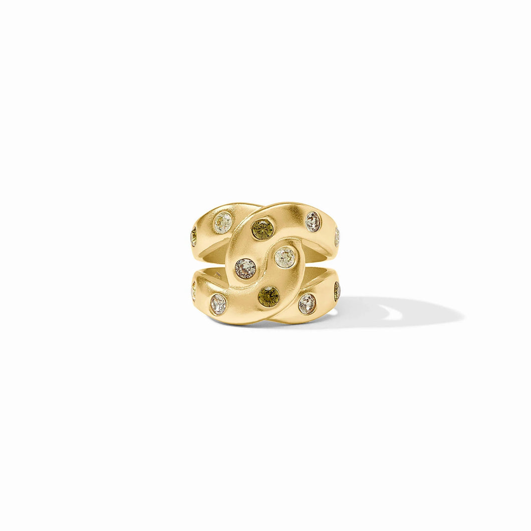 JV Rainbow Jade Infinity Ring: Size 7