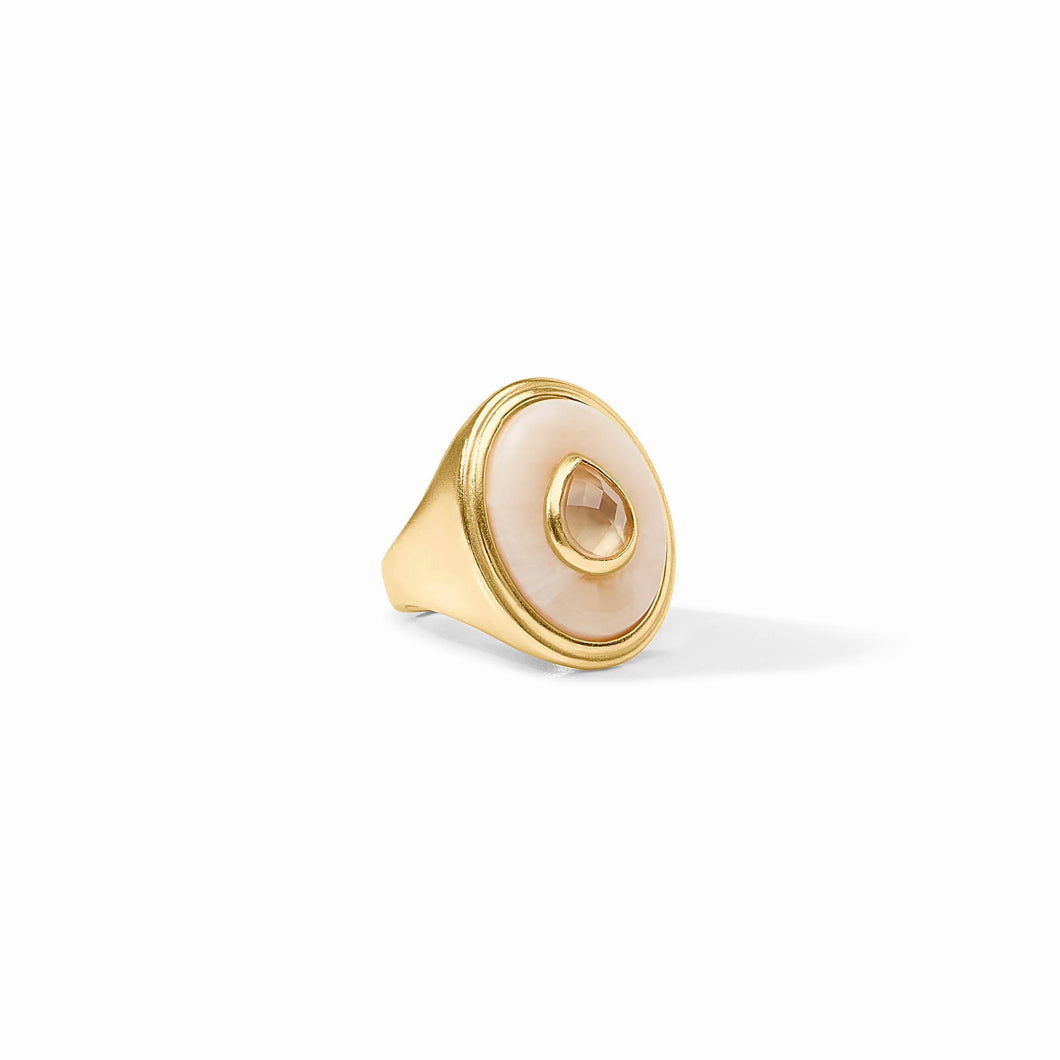 JV Carnaby Ivory Statement Ring: Size 7