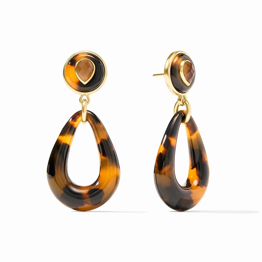 JV Carnaby Statement Earring: Tortoise