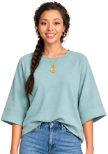 Load image into Gallery viewer, Relaxed Luxe Top: Slate