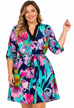 Load image into Gallery viewer, Plumeria Plus Dress