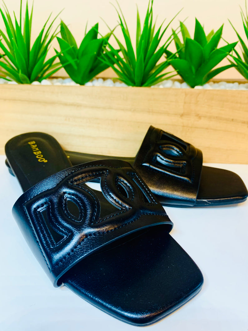 Tahiti Sandals: Black