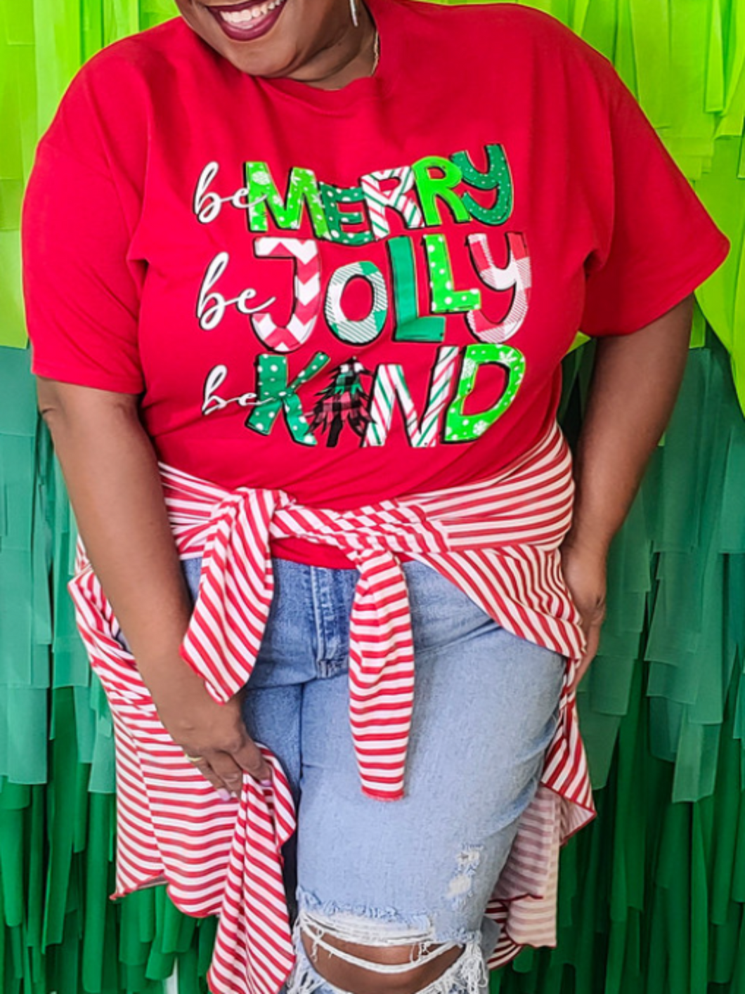 Be Merry Be Jolly Be Kind Tee